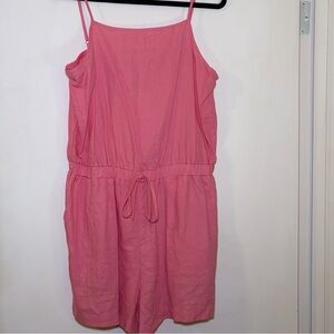 💕Ci Sono Pink Women's Shorts Romper With Adjustable Straps Large
